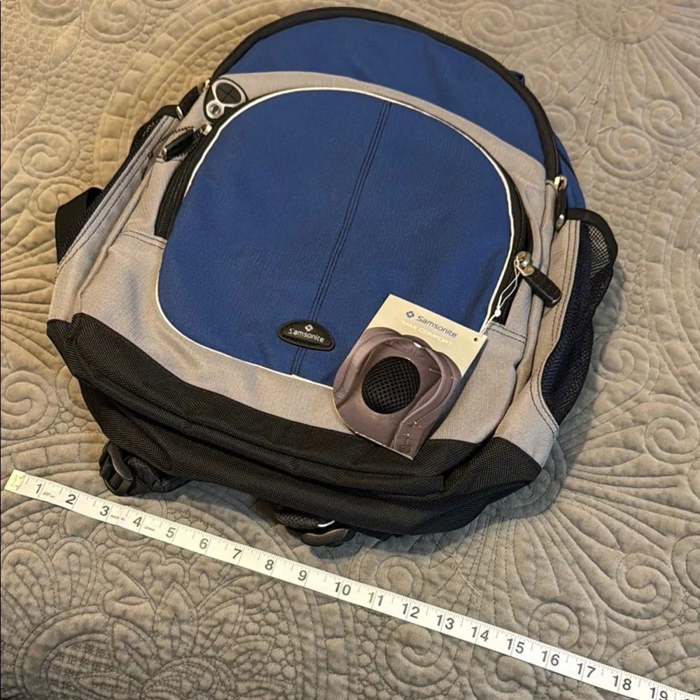 Samsonite Classic Blue and Gray Backpack